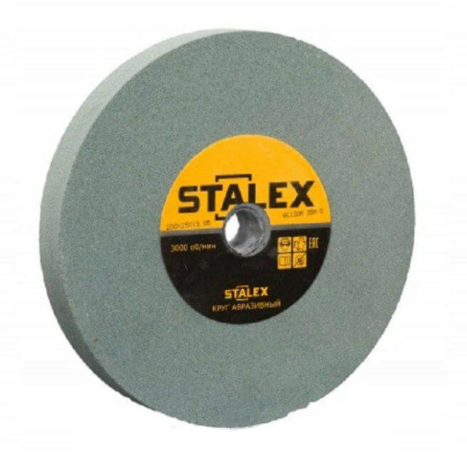 Круг шлифовальный STALEX 150х20х12.7 мм P80 зеленый (GS150.02.080)